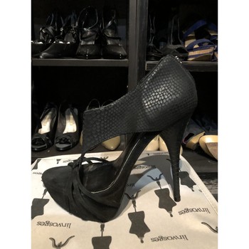 Chaussures Femme Escarpins schuh Escarpins / sandales en cuir noir marque « schuh » taille 38 tal Noir