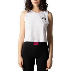 Vêtements Femme T-shirts & Polos Face Fila Débardeur  Basin Débardeur court femme Fuchsia / Blanc Blanc