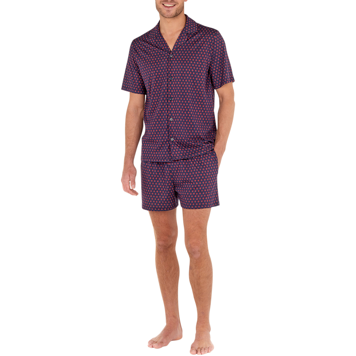 Vêtements Homme Pyjamas / Chemises de nuit Hom Pyjama court Multicolore