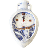 Sweats & Polaires Horloges Lpi Realise Pendule Amphore en plâtre Fabriquée à la main - Provence Bleu