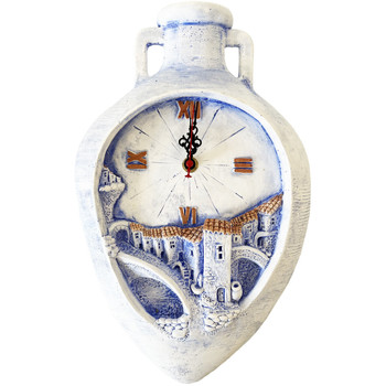 Maison & Déco Horloges Lpi Realise Pendule Amphore en plâtre Fabriquée à la main - Provence Bleu