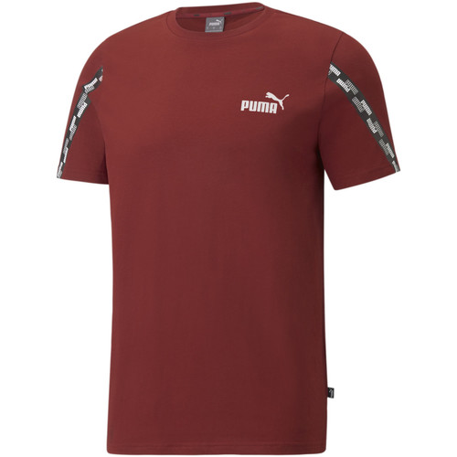 Vêtements Homme T-shirts manches courtes Puma T-shirt Power Tape Rouge