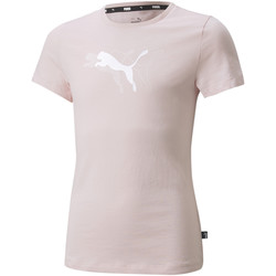 Vêtements Fille T-shirts manches courtes Puma T-shirt Graphic Rose