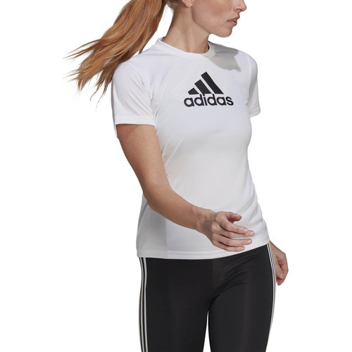 Vêtements Femme T-shirts manches courtes adidas Originals T-shirt Designed 2 Move Blanc
