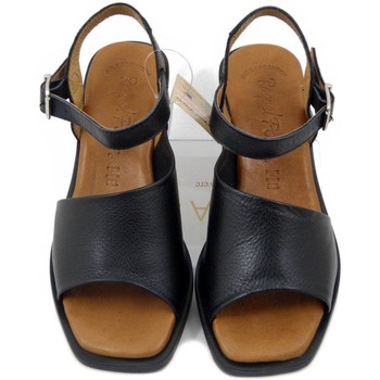 Raquel Perez Femme Chaussures, Sandales, Cuir-16912 Noir