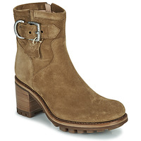Chaussures Femme Bottines Freelance JUSTY 7 SMALL GERO BUCKLE Camel
