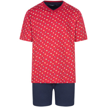 Vêtements Homme Pyjamas / Chemises de nuit Guasch Pyjama court coton Rouge