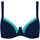 Vêtements Femme Maillots de bain séparables Lisca Haut maillot de bain armaturé Saint Tropez bonnets C à E Bleu
