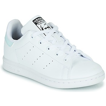 Chaussures Enfant Baskets basses adidas Originals STAN SMITH C Blanc / Bleu