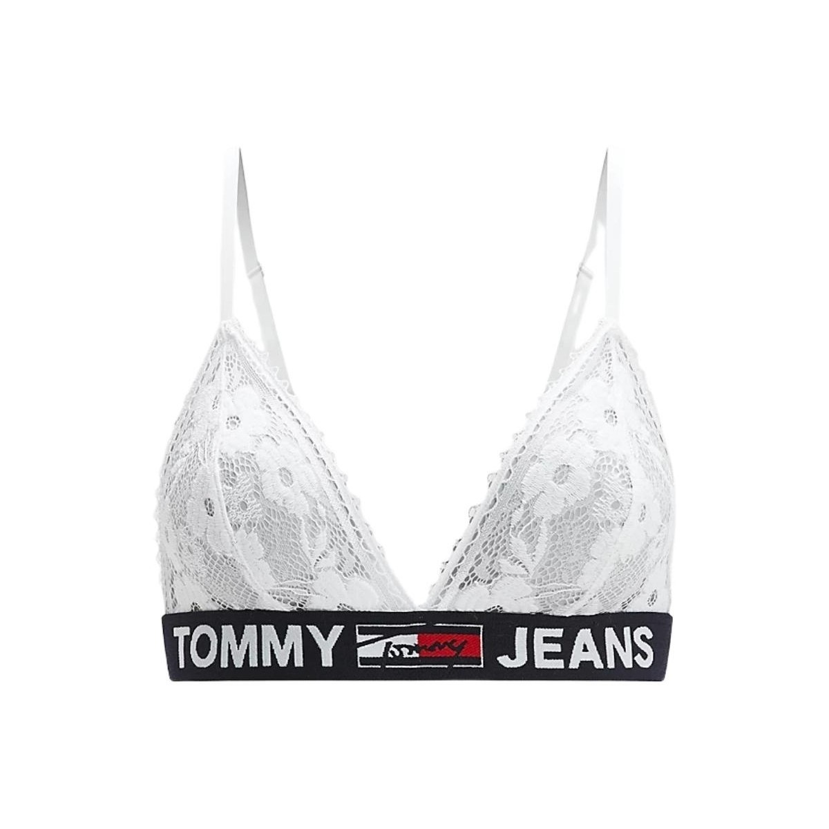 Sous-vêtements Femme Culottes & slips Tommy Jeans Soutien-gorge Femme  Ref 56804 ybr White Blanc