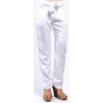 Vêtements Femme Gilet Femme 36 - T1 - S Gris Sud Express PANTALON PIROIR BLANC Blanc