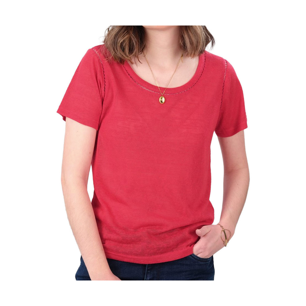 Vêtements Femme T-shirts & Polos Deeluxe 02T101W Rouge