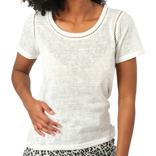 Vêtements Femme T-shirts manches courtes Deeluxe 02T101W Blanc