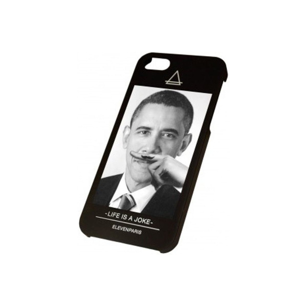 Sacs Pochettes téléphone Eleven Paris Coque Iphone 5 5S Barack Obama Noir