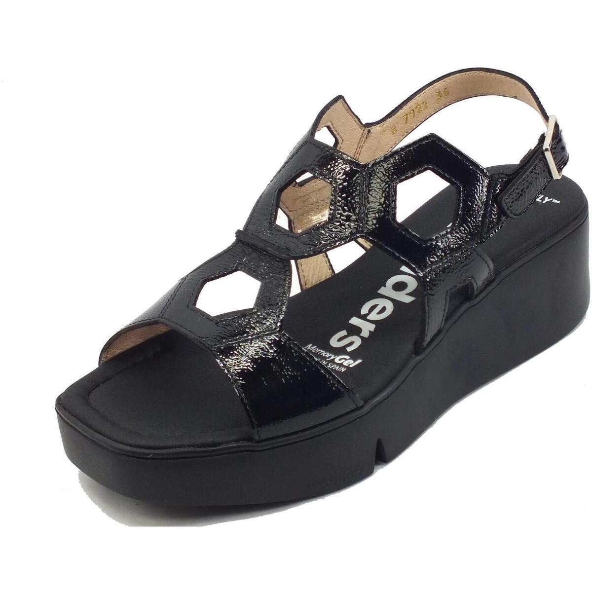 Chaussures Femme Sandales et Nu-pieds Wonders B-7922 Lack V Noir