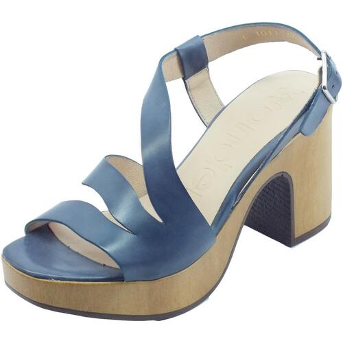 Chaussures Femme Petit : 1 à 2cm Wonders L-1011 Pergamena Bleu