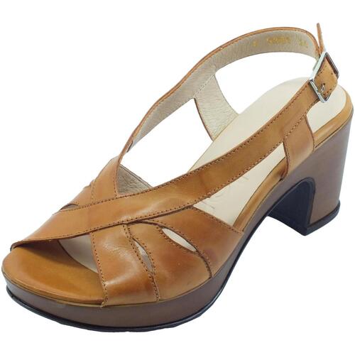 Chaussures Femme Sandales et Nu-pieds Wonders F-5881-P Pergamena Beige