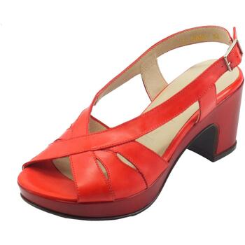 Chaussures Femme Sandales et Nu-pieds Wonders F-5881-P Pergamena Rouge