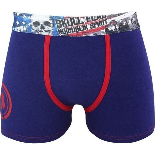 Sous-vêtements Garçon Boxers No Publik Boxer Garçon Coton UNI SKULLFLAG Marine Bleu