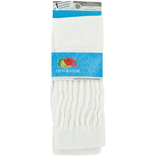 Fruit Of The Loom Pair x1 Socks Blanc - Sous-vêtements Chaussettes Femme  6,99 €
