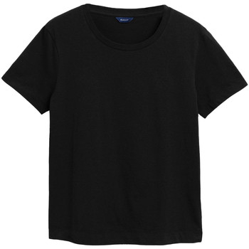 Vêtements Femme T-shirts manches courtes Gant Short-sleeved t-shirts Noir