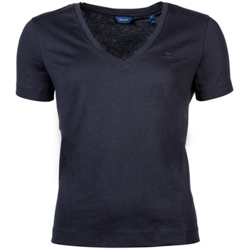 Vêtements Femme T-shirts manches courtes Gant Short-sleeved t-shirts Noir