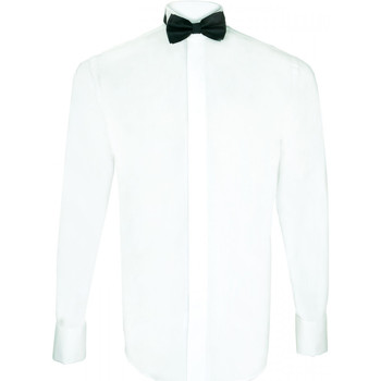 Vêtements Homme Chemises manches longues Andrew Mc Allister chemise premium basic-col-casse blanc Blanc