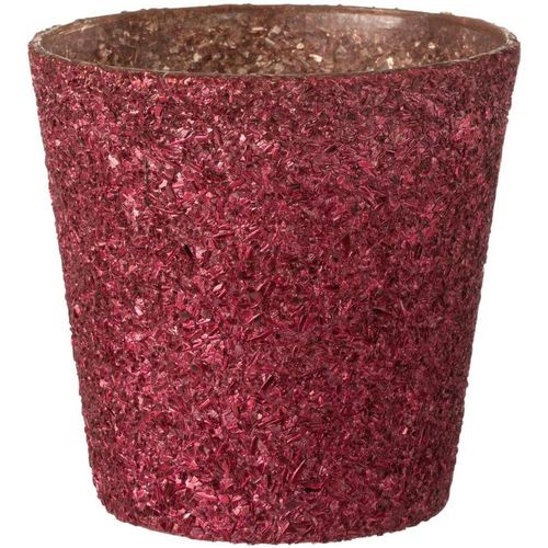 Gagnez 10 euros Vases / caches pots d'intérieur Jolipa Petit pot pour Fleur en verre Rose pailleté Rose