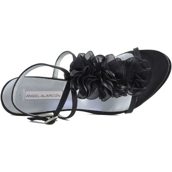Angel Alarcon CHAUSSURES ANG ALARCON SATIN PARTY Noir