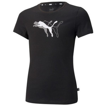 Vêtements Fille T-shirts manches courtes Puma TEE-SHIRT G PP GRAF JUNIOR - Noir - 128 Noir