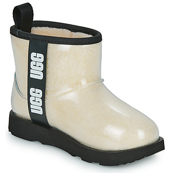 Chaussures Fille Boots UGG KIDS' CLASSIC CLEAR MINI II Beige / Noir