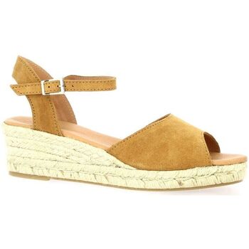 espadrilles pao  espadrille cuir velours  whisky 