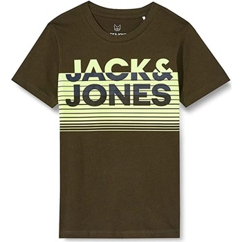 Vêtements Garçon T-shirts manches courtes Jack & Jones CAMISETA VERDE NIO JACKJONES 12190494 Vert