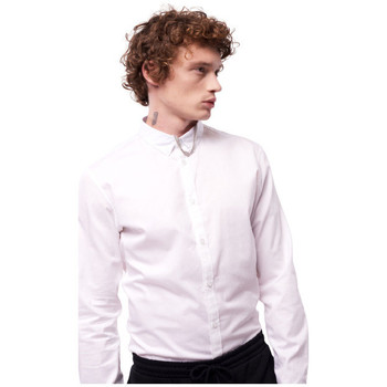 Vêtements Homme Chemises manches longues Teddy Smith CHEMISE ML - Blanc - XXXXL Blanc