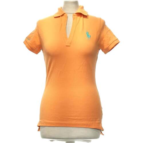 Vêtements Femme T-shirts & Polos Ralph Lauren polo femme  34 - T0 - XS Orange Orange