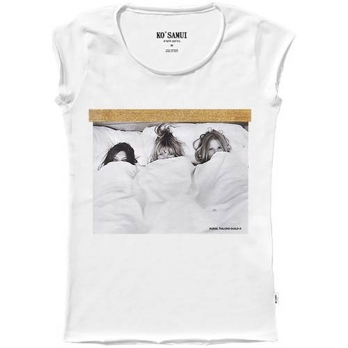 Vêtements Femme T-shirts & Polos Ko Samui Tailors T-Shirt Bed Shine Blanc  KSUTA 819 BEDWHT Blanc