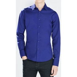 Vêtements Homme Chemises manches longues Kebello Chemise regular Taille : H Bleu S Bleu