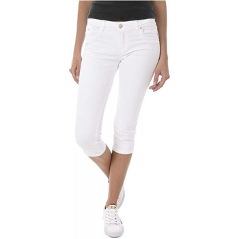 Vêtements Femme Jeans slim Kaporal Drawcord Curved Hem Shorts Blanc
