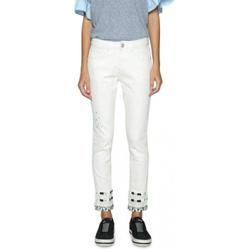 Vêtements Femme Jeans fitch slim Desigual Jeans fitch Femme Luna White 18SWDD22 Blanc