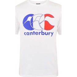 Vêtements T-shirts & Polos Canterbury T-SHIRT RUGBY FRANCE - ADULTE Blanc