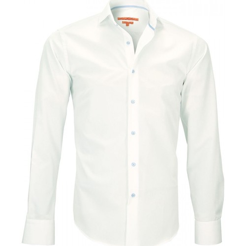 Vêtements Homme Chemises manches longues Bébé 0-2 ans chemise col italien harry blanc Blanc