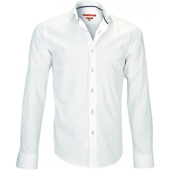 Vêtements Homme Chemises manches longues Andrew Mc Allister chemise petit col streeter blanc Blanc