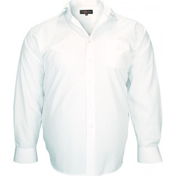 Vêtements Homme Chemises manches longues Doublissimo chemise premium fil a fil blanc Blanc