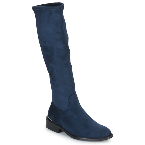 Chaussures Femme Bottes ville JB Martin AMOUR TOILE SUEDE ST MARINE