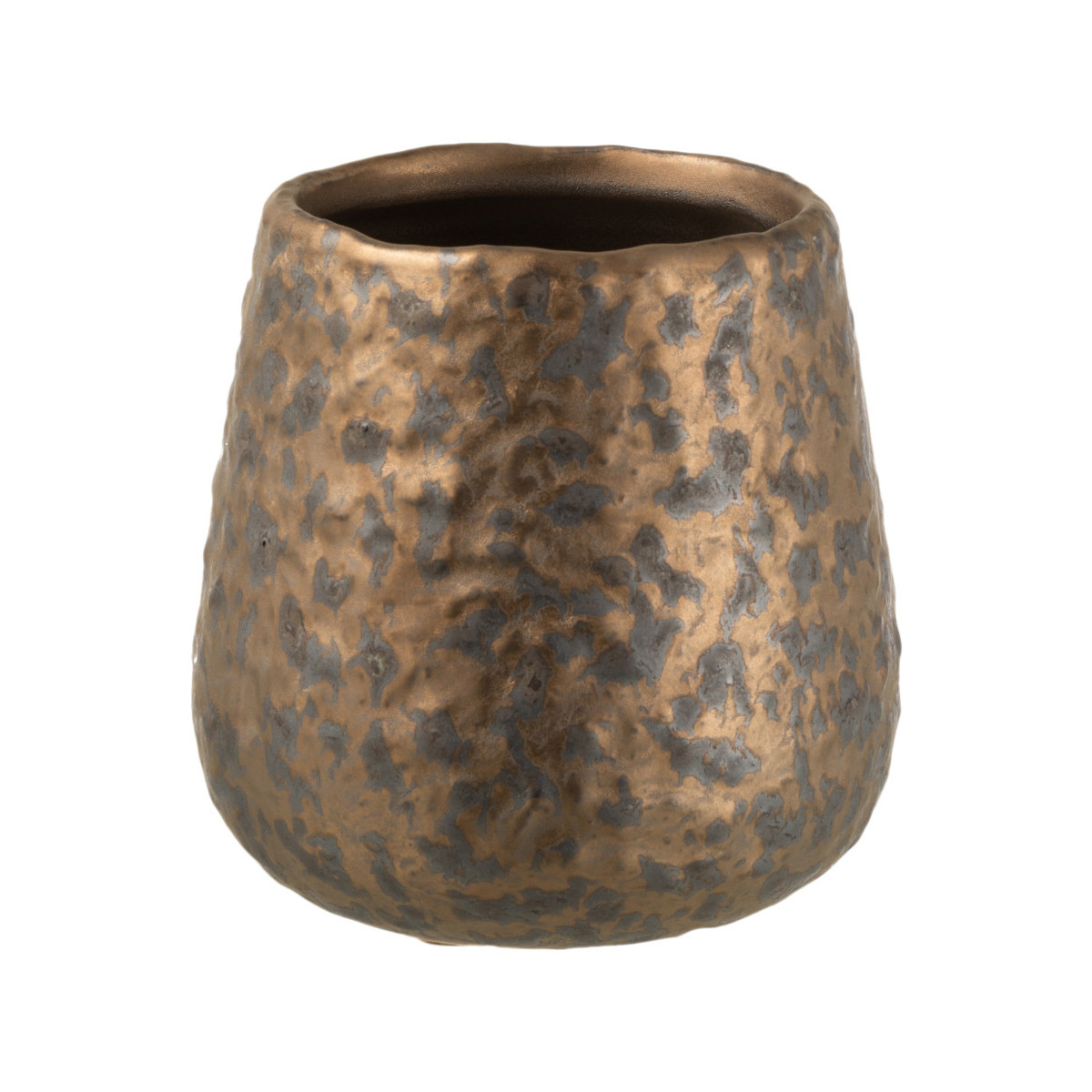 Maison & Déco Vases / caches pots d'intérieur Jolipa Cache-pot en céramique cuivrée 12 cm Marron