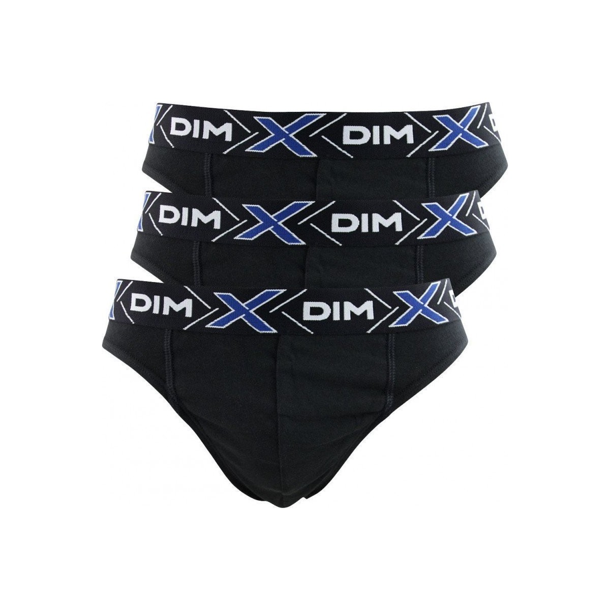 Sous-vêtements Homme Slips DIM Lot de 3 Slips Homme Coton X-TEMP Noir Noir Noir