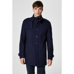 Vêtements Homme Manteaux Selected Manteau en laine boutonné Taille : H Bleu S Bleu