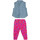 Vêtements Enfant Ensembles enfant Guess Ensemble Bébé Fille Chemise Jean/Legging Bleu/Rose Multicolore