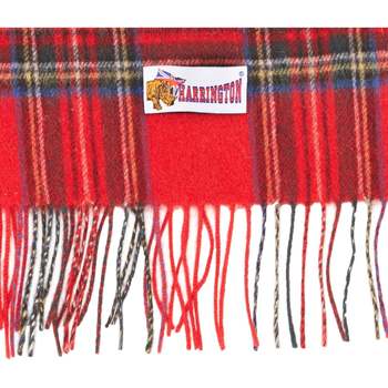 Harrington Echarpe écossaise rouge 100% laine Rouge