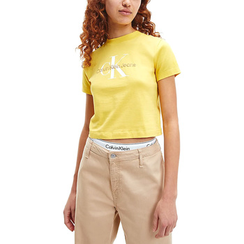 Vêtements Femme T-shirts manches courtes Calvin Klein Jeans - T-shirt giallo J20J218852-ZCU Jaune